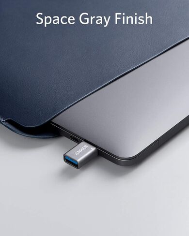 انكر محول USB C (عبوتان)، USB C الى USB، نقل بيانات عالي السرعة، محول USB-C الى USB 3.0 انثى لماك بوك برو 2020، ايباد برو 2020، سامسونج نوت بوك 9، ديل XPS والمزيد من الاجهزة من النوع C in Saudi Arabia