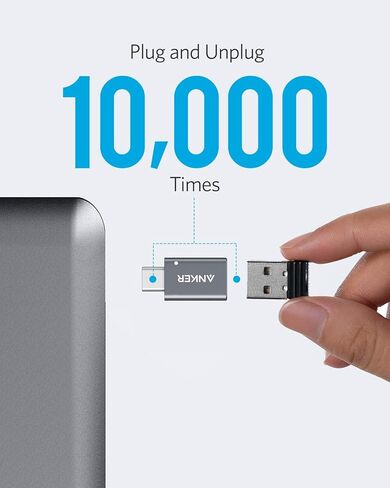 انكر محول USB C (عبوتان)، USB C الى USB، نقل بيانات عالي السرعة، محول USB-C الى USB 3.0 انثى لماك بوك برو 2020، ايباد برو 2020، سامسونج نوت بوك 9، ديل XPS والمزيد من الاجهزة من النوع C in Saudi Arabia