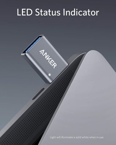 انكر محول USB C (عبوتان)، USB C الى USB، نقل بيانات عالي السرعة، محول USB-C الى USB 3.0 انثى لماك بوك برو 2020، ايباد برو 2020، سامسونج نوت بوك 9، ديل XPS والمزيد من الاجهزة من النوع C in Saudi Arabia