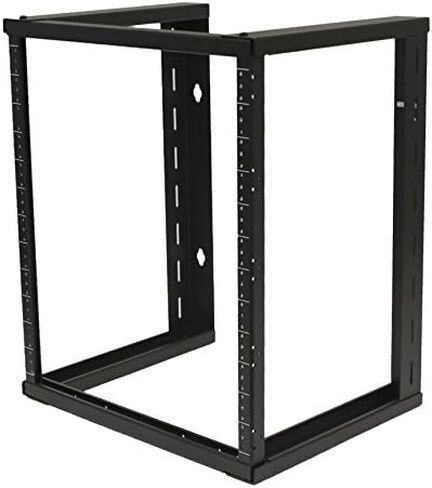 NavePoint 6U Wall Mount Rack - Server Rack for 19 Inch IT Equipment Open Frame Rack – Network Rack for AV & Server Equipment 16" Deep Rack, Black in Kuwait