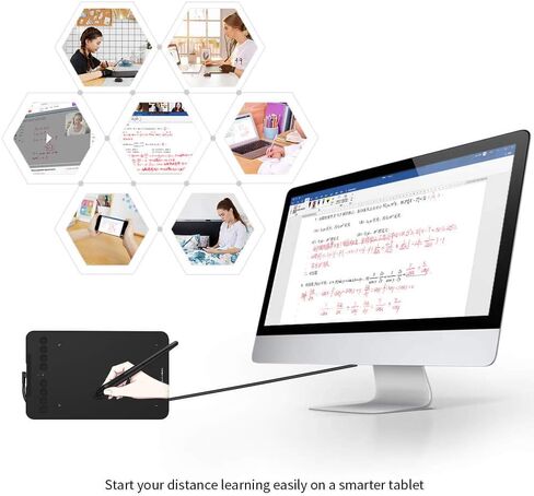 Drawing Tablet XPPen Deco mini4 Graphic Tablet Pen Tablet with 8192 Levels Pressure, 4 x 3 inch Artist Tablet 6 Shortcut Keys for Student E-Learning and Online Teaching Compatible with Chromebook in Saudi Arabia