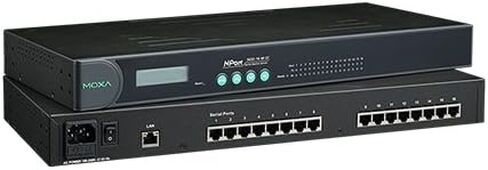 MOXA NPort 5650-16 - 16 Ports Rackmount Serial Device Server, 10/100 Ethernet, RS-232/422/485, RJ-45 8pin, 15KV ESD in Saudi Arabia