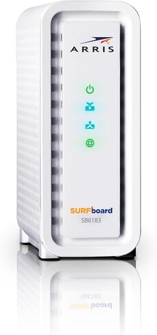 ARRIS Surfboard SBG10-RB DOCSIS 3.0 كابل مودم وAC1600 ثنائي النطاق Wi-Fi Router، معتمد لـ Cox وSpectrum وXfinity وغيرها (متجدد) وRoku Express | HD مشغل الوسائط المتدفقة in Kuwait