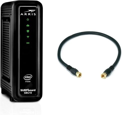 ARRIS SURFboard - SB6183 - Renewed - DOCSIS 3.0 16x4 Gigabit Cable Modem, Comcast Xfinity, Cox, Spectrum & more, 1 Gbps Port, 400 Mbps Max Speed, Easy Set-up with SURFboard Central App - Renewed in Saudi Arabia