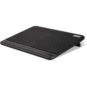 Laptop Cooling Pad, Coolertek USB Powered Laptop Cooler, 2 Blue Silent Big Fans, Height Adjustable Non-Slip Laptop Stand with Dual USB 2.0 Ports, Fits 11-17 Inch Notebook - Black (N2)
