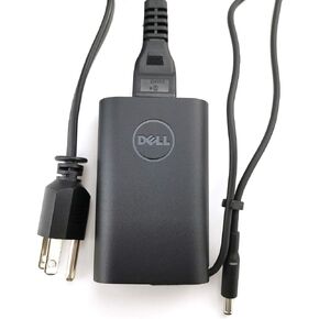 شاحن الكمبيوتر المحمول Dell محول تيار متردد بقدرة 45 وات (مزود الطاقة) يتضمن سلك طاقة لجهاز Dell XPS 13 9333 9343 9350 9360 9370، LA45NM131 DA45NM131 in Saudi Arabia