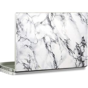 3D Print Laptop Skin Vinyl Sticker Decal, 12" 13" 13.3" 14" 15" 15.4" 15.6 inch Laptop Skin Sticker Cover Art Decal Protector Fits HP Dell Lenovo Compaq Apple Asus Acer (Black White Marble New) in Saudi Arabia