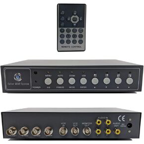 CCTV Camera Pros VM-Q401A CCTV BNC Color Quad Processor | Analog Security Camera Mux | Video Screen Splitter | 4 Channel Multiplexer in Kuwait