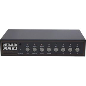 مثبت CCTV 4CH Video Color Quad Multiplexer مع Loopout وجهاز التحكم عن بعد ومحول طاقة مجاني 1 أمبير in Kuwait