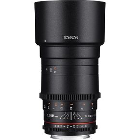 Rokinon Cine DS 135mm T2.2 ED UMC Telephoto Cine Lens for Canon EF Digital SLR Cameras Black | Cinema lens provides smooth manual focus and consistent optical performance for professional video production. in Saudi Arabia