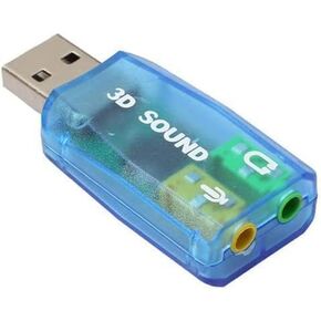 بطاقة صوت ستيريو USB خارجية 5.1 USB 2.0 إلى محول بطاقة صوت ثلاثي الأبعاد قناة افتراضية 5.1 لأجهزة Windows وMac والكمبيوتر الشخصي والكمبيوتر المحمول مع سماعة رأس وميكروفون مقاس 3.5 مم in Kuwait