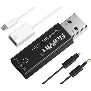 بطاقة صوت، بطاقة صوت USB، USB نوع C/A إلى محول صوت بصري، محول صوت رقمي تناظري 24 بت/96 كيلو هرتز، محول SPDIF مقبس 3.5 ملم، مخرج AUX بطاقة صوت خارجية، مضخم سماعة رأس in Kuwait