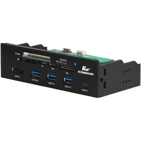 Kingwin Fan Controller 4 Channel w/ LED. Controls up to 4 Sets of PC Computer Fans, Independent Turn Knob Control, and Fits 3.5 Inch Drive Bay. Easy Setup, and Easy Control of Your Cooling Fans in Saudi Arabia