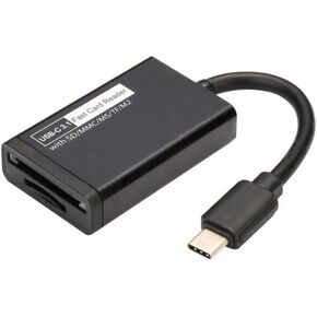 Mini USB 3.1 Type-C TF SD Card Reader - Black in Saudi Arabia