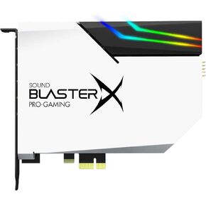 Creative Sound BlasterX AE-5 Plus SABRE32-class Hi-res 32-bit/384 kHz PCIe Gaming Sound Card and DAC with Dolby Digital and DTS, Xamp Discrete Headphone Bi-amp, Up to 122dB SNR, RGB Lighting System
