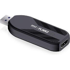 Pyle Capture Card 4K USB3.1 HDMI-to-USB Audio-Video Record via DSLR Camcorder Action Cam, Ultra High Speed, PS3, P4, PS5, Xbox, Nintendo Switch, Wii, Game Streaming, Conference Live Broadcast-PLINK3 in Saudi Arabia