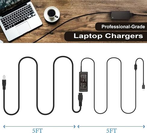 Universal Chromebook Charger USB C for 65W 45W Hp USB-C Laptop Charger,Replacement for Lenovo Thinkpad/Yoga,Dell Chromebook 3100,Latitude 5420,Asus,Samsung,Acer,Google Series Type C Power Adapter Cord in Saudi Arabia