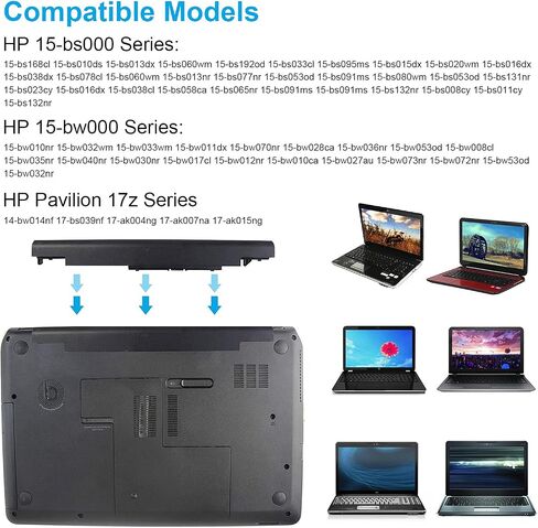 919700-850 بطارية كمبيوتر محمول ل HP الغيار 919681-221 919682-121 919682-421 919682-831 919701-850 JC03 JC04 15-BS000 15-BW000 15-bs0xx 15-BS113DX 15-BS01 3DX 15-BS015DX 15-BS115DX 15-BS060WM 15 -BS070WM in Saudi Arabia