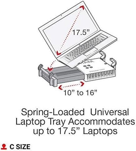 RAM MOUNTS No-Drill Laptop Mount for '19-23 Chevy Silverado + More RAM-VB-203-SW1 Compatible with 10" to 16" Wide Laptops in Saudi Arabia
