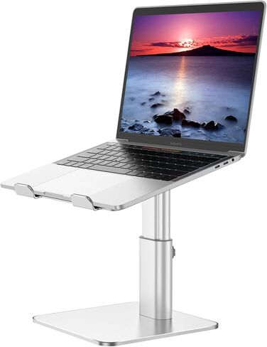 BESIGN LSX6N Laptop Stand, Ergonomic Adjustable Notebook Riser, Computer Holder, Laptop Mount Compatible with 10-15.6" Laptops, Black in Kuwait
