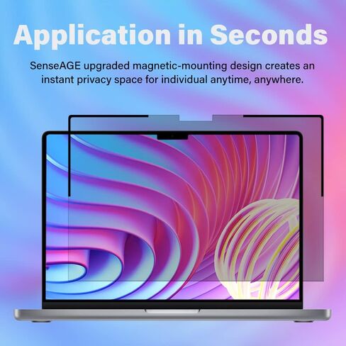 فلتر شاشة خصوصية مغناطيسي SenseAGE لجهاز MacBook Pro 13.3 بوصة، واقي شاشة للخصوصية سهل التشغيل/الإيقاف ومضاد للضوء الأزرق، متوافق مع MacBook Pro 13 بوصة (2016-2022 M1 M2) in Kuwait
