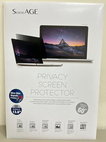 فلتر شاشة خصوصية مغناطيسي SenseAGE لجهاز MacBook Pro 13.3 بوصة، واقي شاشة للخصوصية سهل التشغيل/الإيقاف ومضاد للضوء الأزرق، متوافق مع MacBook Pro 13 بوصة (2016-2022 M1 M2) in Kuwait