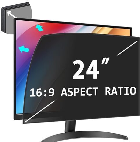 PYS Laptop Privacy Screen 13.3 Inch for HP Dell Samsung Lenovo - Removable Laptop Screen Privacy Shield for 16:9 Widescreen Display - Anti Glare & Blue Light Laptop Screen Filters for Eye Protection in Saudi Arabia