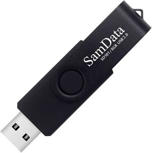 محركات أقراص فلاش USB SamData سعة 32 جيجابايت، 2 حزمة من محركات الأقراص الإبهام سعة 32 جيجابايت، محرك أقراص القفز مع ضوء LED للتخزين والنسخ الاحتياطي (لونان: أسود أزرق) in Kuwait