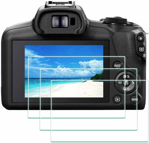 واقي شاشة ULBTER لكاميرا Canon EOS R100 EOSR100 حماية من الزجاج المقوى 9H من الحافة إلى الحافة، مضاد للخدش وبصمات الأصابع ومضاد للفقاعات [3 عبوات] in Saudi Arabia
