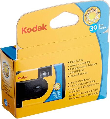 Kodak SUC Daylight 39 800iso Disposable Analog Camera – Yellow and Blue in Saudi Arabia