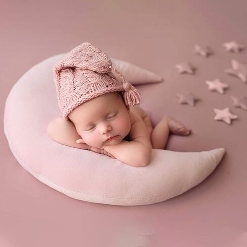 Baby Moon Star Pillow Newborn Posing Pillow Newborn Photography Prop Newborn Photography Posing Pillows Newborn Photography Props Set (Grey) in Saudi Arabia
