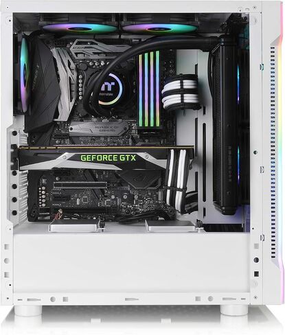 Thermaltake H570 TG Black ATX Mid Tower ARGB Tempered Glass Computer Case Chassis with Mesh Front Panel CA-1T9-00M1WN-00 in Saudi Arabia