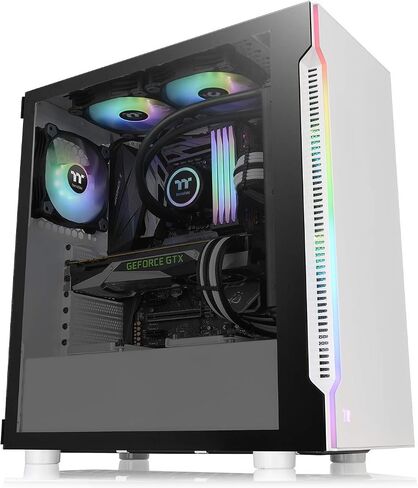 Thermaltake H570 TG Black ATX Mid Tower ARGB Tempered Glass Computer Case Chassis with Mesh Front Panel CA-1T9-00M1WN-00 in Saudi Arabia