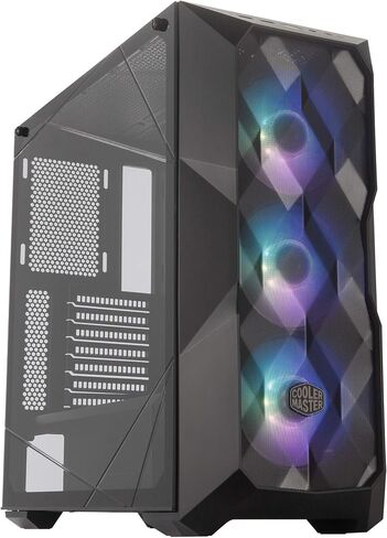 Cooler Master MasterBox TD500 Mesh Airflow ATX Mid-Tower with Polygonal Mesh Front Panel, Crystalline Tempered Glass, E-ATX up to 10.5" & MasterLiquid ML240L RGB V2, Close-Loop AIO CPU Liquid Cooler in Saudi Arabia