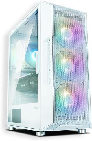 حافظة كمبيوتر مكتبي للألعاب Zalman i3 Neo ATX Mid-Tower RGB، باللون الأسود in Kuwait