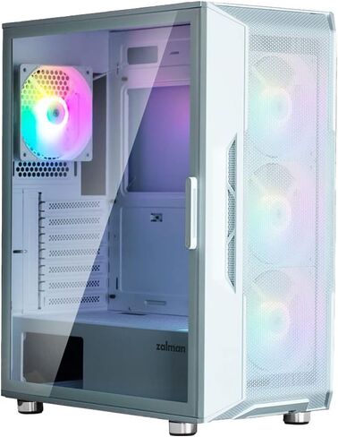 حافظة كمبيوتر مكتبي للألعاب Zalman i3 Neo ATX Mid-Tower RGB، باللون الأسود in Kuwait