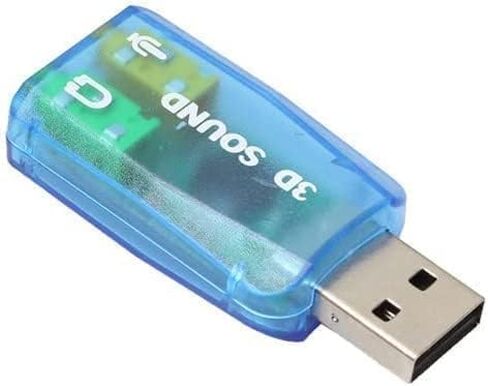 بطاقة صوت ستيريو USB خارجية 5.1 USB 2.0 إلى محول بطاقة صوت ثلاثي الأبعاد قناة افتراضية 5.1 لأجهزة Windows وMac والكمبيوتر الشخصي والكمبيوتر المحمول مع سماعة رأس وميكروفون مقاس 3.5 مم in Kuwait