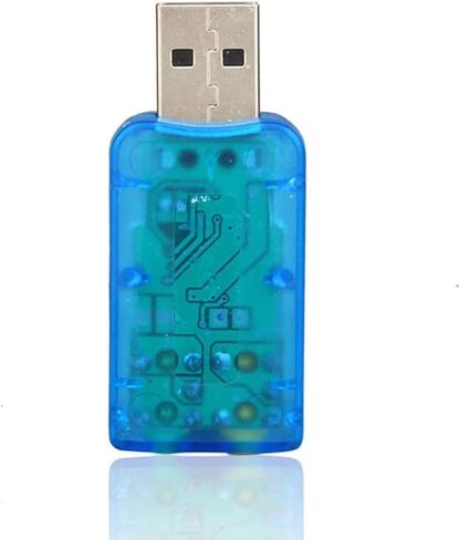 بطاقة صوت ستيريو USB خارجية 5.1 USB 2.0 إلى محول بطاقة صوت ثلاثي الأبعاد قناة افتراضية 5.1 لأجهزة Windows وMac والكمبيوتر الشخصي والكمبيوتر المحمول مع سماعة رأس وميكروفون مقاس 3.5 مم in Kuwait