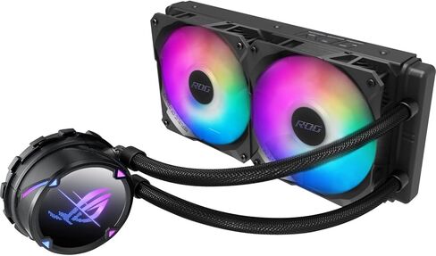 ASUS ROG Strix LC II 360 ARGB All-in-one AIO Liquid CPU Cooler 360mm Radiator, Intel LGA1700, 115x/2066 and AMD AM4/TR4 Support,Triple 120mm 4-pin PWM Addressable RGB Radiator Fans in Kuwait