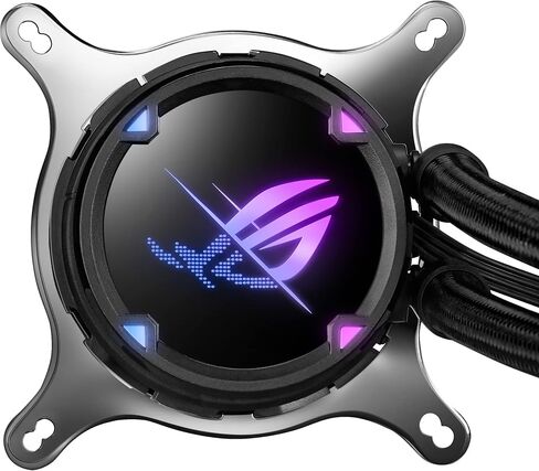 ASUS ROG Strix LC II 360 ARGB All-in-one AIO Liquid CPU Cooler 360mm Radiator, Intel LGA1700, 115x/2066 and AMD AM4/TR4 Support,Triple 120mm 4-pin PWM Addressable RGB Radiator Fans in Kuwait