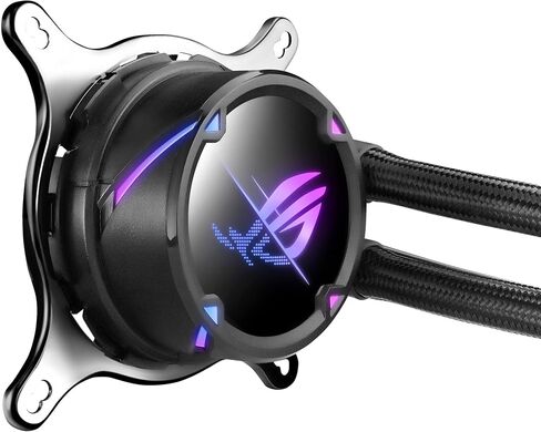 ASUS ROG Strix LC II 360 ARGB All-in-one AIO Liquid CPU Cooler 360mm Radiator, Intel LGA1700, 115x/2066 and AMD AM4/TR4 Support,Triple 120mm 4-pin PWM Addressable RGB Radiator Fans in Kuwait