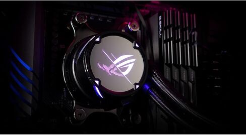 ASUS ROG Strix LC II 360 ARGB All-in-one AIO Liquid CPU Cooler 360mm Radiator, Intel LGA1700, 115x/2066 and AMD AM4/TR4 Support,Triple 120mm 4-pin PWM Addressable RGB Radiator Fans in Kuwait