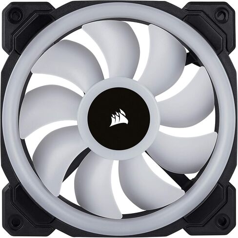 Corsair LL Series LL120 RGB 120mm Dual Light Loop RGB LED PWM Fan Single Pack (CO-9050071-WW) for Desktop,Black, No Controller in Saudi Arabia