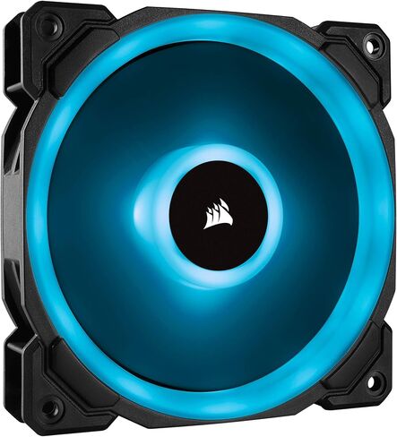 Corsair LL Series LL120 RGB 120mm Dual Light Loop RGB LED PWM Fan Single Pack (CO-9050071-WW) for Desktop,Black, No Controller in Saudi Arabia