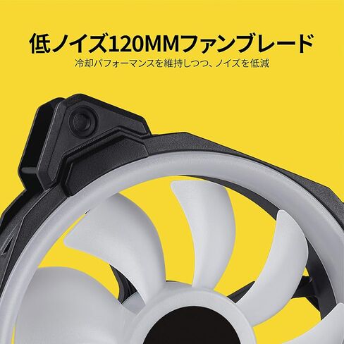 Corsair LL Series LL120 RGB 120mm Dual Light Loop RGB LED PWM Fan Single Pack (CO-9050071-WW) for Desktop,Black, No Controller in Saudi Arabia