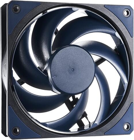 Cooler Master MasterFan MF120 Halo 3n1Fans، إضاءة ARGB ثنائية الحلقة قابلة للتخصيص، ضغط ثابت 120 مم PWM، موسع رأس ARGB لحافظة الكمبيوتر الشخصي، مبرد الهواء والسوائل (MFL-B2DN-18NPA-R1)، أسود in Kuwait