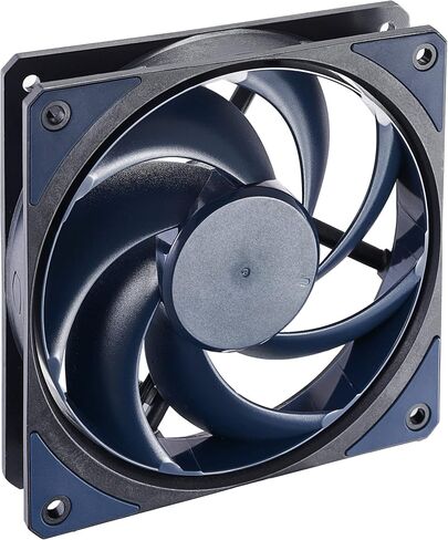 Cooler Master MasterFan MF120 Halo 3n1Fans، إضاءة ARGB ثنائية الحلقة قابلة للتخصيص، ضغط ثابت 120 مم PWM، موسع رأس ARGB لحافظة الكمبيوتر الشخصي، مبرد الهواء والسوائل (MFL-B2DN-18NPA-R1)، أسود in Kuwait