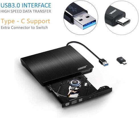 OSGEAR Internal Thickness 12.7mm SATA 8X DVDRW CD DVD RW ROM Recorder Laptop Replacement PC Mac Tray Loading Drive in Kuwait