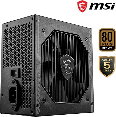 MSI MAG A550BN Gaming Power Supplyr - 80 Plus Bronze Certified 550W - Compact Size - ATX PSU in Saudi Arabia