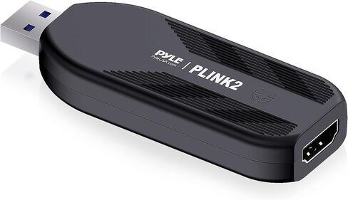 Pyle Capture Card 4K USB3.1 HDMI-to-USB Audio-Video Record via DSLR Camcorder Action Cam, Ultra High Speed, PS3, P4, PS5, Xbox, Nintendo Switch, Wii, Game Streaming, Conference Live Broadcast-PLINK3 in Kuwait